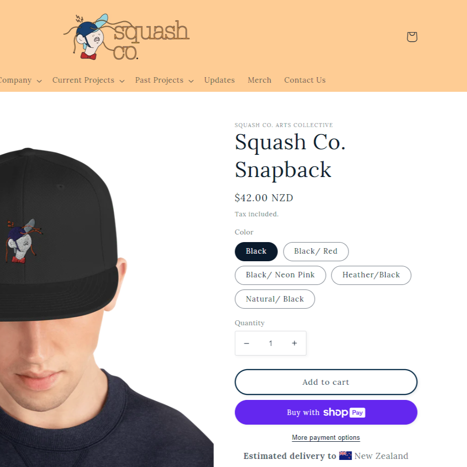 ecommerce online store squash co